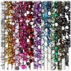 The Crafts Outlet 1,440pc Rhinestones Round 3mm (10ss) Flatback Emerald Green EGR