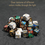 110PCS MTG Tokens & 12mm Magic Counter +1/+1 MTG Dice Set, Buff Ability Keywords Tokens Life Counters 6 Sided Dice, Compatible with Magic The Gatering CCG TCG Magic Card Game Accessories