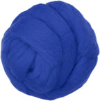 PATIKIL Wool Roving Yarn, 150G/5.3OZ Soft Felting Wool Pure Chunky Roving Yarn Bulk for Needle Felting Knitting Blanket Spinning Weaving DIY Craft, Dark Blue