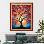Artvxeay Cross Stitch Kits Stamped Full Range of Embroidery Kits for Beginners Adults 11CT Pattern Stitch Embroidery Kits Needlepoint Kits DIY- (Magic Night Light Tree 16x20 inch)