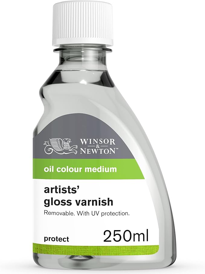 Winsor & Newton Professional Artists' Gloss Varnish, 250ml (8.4-oz) Bottle