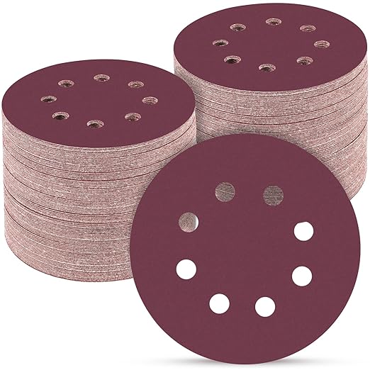 100 PCS 5 Inch Sanding Discs 2000 Grit, Round Hook and Loop Sandpaper for Random Orbital Sander