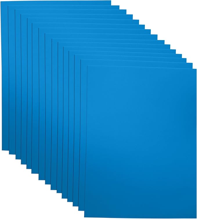 Blue EVA Foam Sheets for Crafts, 9 x 12 Inch, 2mm Thickness, 15 Pack – Ideal for DIY Arts and Crafts, Foam Paper for Kids, Cosplay and Costumes