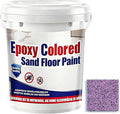 Epoxy Colored Sand Floor Paint, Epoxy Floor Paint for Concrete, High Gloss Marble Effect Coating, Waterproof Non-Slip Concrete Paints, Suitable for Indoor/Outdoor Use (Purple,32 oz/1 kg)