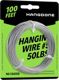 Picture Hanging Wire #5 50lbs 100-Feet, Flexible Steel Wire 16 Gauge for Hang Up Frame/Painting and Mirror