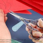 BIHRTC 4.5Inch Small Embroidery Scissors Stork Crane Scissor with Cover Tassel Bird Stainless Steel Tip Dressmaker Shears for Crafting Thread Cutting Sewing DIY Artwork Housework Cross