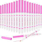 18 Pcs Line Washable Markers Bulk Pink Fine Tip Markers Set Coloring Thin Tip Drawing Washable Pen for Kids Art School Classroom Back to School Gender Reveal Party Supplies, Ages 6+