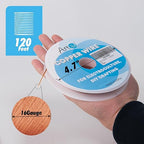 Art3d 16 Gauge 120 FT 99.9% Pure Soft Copper Wire for Electroculture, Gardening, Jewelry Making, 1 Pound Spool