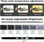 Heanolier A3 Artist tracing Light Box Copy Table,(18.2" L x 13.4" W) Super Bright Magnetic Light Pad with Side Buttons,USB-C Power Dimmerable Light Board for Diamond Painting,Tattoo Drawing,Sketching