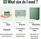 DWIL Matte Finish Furniture Paint - 5 Oz Wood Paint for Cabinets, Doors, Tables, and Dressers Refinishing - Water-Based, Non-Toxic & Odorless, Easy to Apply(Lemon Ice Cream Yellow)-Trial Pack