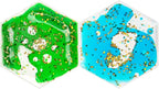 LONGKING 2-Pack Hexagon Liquid Tiles for Kids, Soft Gel Liquid Sensory Toys for Autistic Children, Sensory Mats, Sensory Toys for Toddlers 3-4