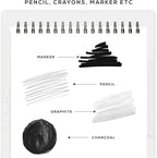 BEECHMORE BOOKS 9x12 Spiral Sketchbook – 140 GSM Acid-Free Paper, 100 Perforated Pages, A4 Art Sketch Pad for Drawing & Sketching, Artists, Adults