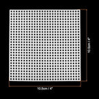 PATIKIL Plastic Mesh Canvas Sheets,10Pcs 4 x 4inch Cross Needlework Blank Yarn Crafting for Embroidery DIY Bookmarks Cup Mats, White, Square