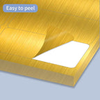 STARLIBOO Shipping Labels Stickers, 2"×4" Gold Printable Mailing Labels for Laser/Inkjet Printing- Matte Gold, Permanent Adhesive Stickers