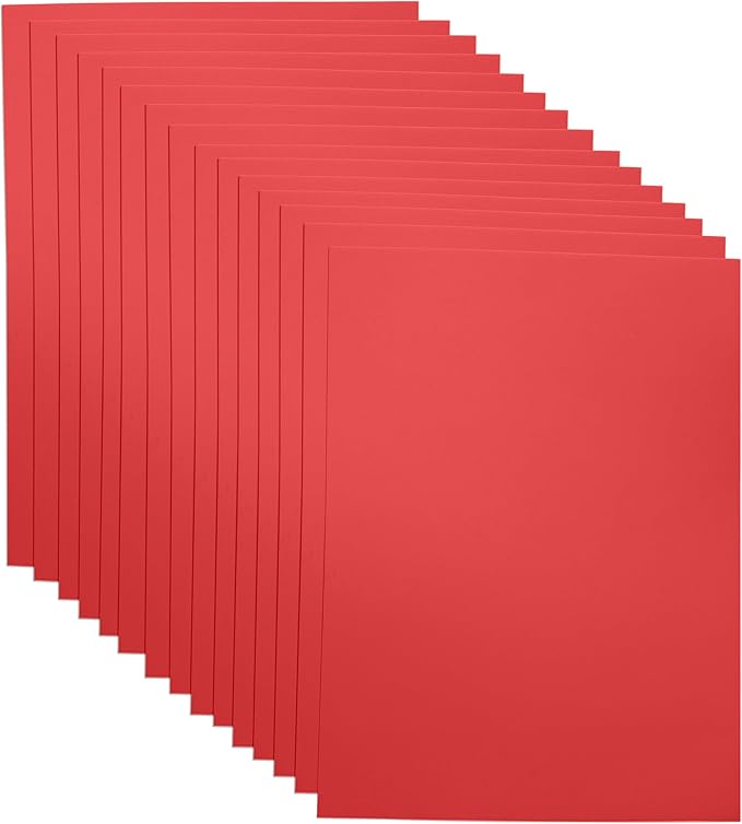 Red EVA Foam Sheets for Crafts, 9 x 12 Inch, 2mm Thickness, 15 Pack – Ideal for DIY Arts and Crafts, Foam Paper for Kids, Cosplay and Costumes