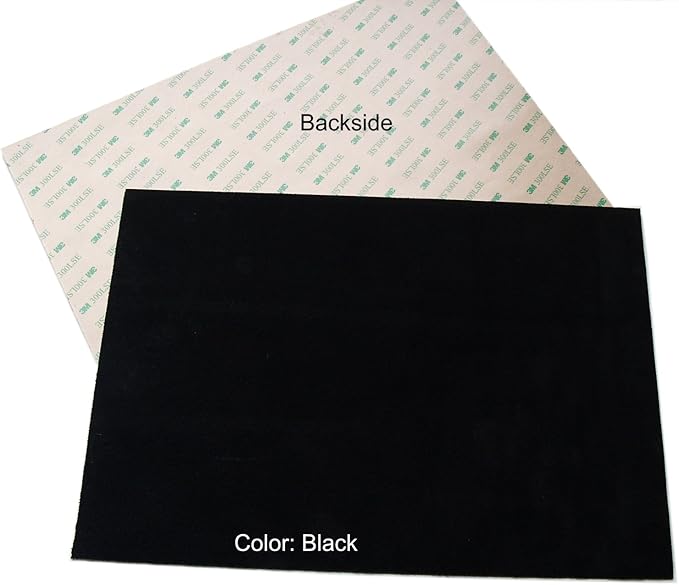 Premium Quality Suede Sheets 8.5"x12" with Super-Strong self-Adhesive Backing. Ideal for Making Peel-and-Stick (self-Stick, Stick-on) Soles for Dance Shoes, [SUEDE-DIY-r01].