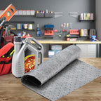 15" x 20" Heavyweight Oil and Water Absorbing Pads,Gray Absorbing Heavy Weight Oil and Water Absorbent Mat Pad 30Pads(Gray)