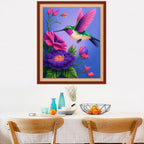 Dimensean Stamped Cross Stitch Kits Full Range of Embroidery Patterns Starter Kits for Beginners Adult or Kids DIY Cross Stitches Needlepoint Kits 11CT-Hummingbirds Gather Honey 15.7x19.7 inch