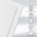KEFF Canvas Boards for Painting - 10x10 18-Pack Bulk Canvas Panels, 100% Cotton Triple Primed Large Canvases for Art Painting Supplies, Acrylic, Oil, Watercolor & Tempera