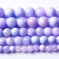 Galaxy Starry Purple Persian Jade Stone Beads Gem Round Loose Beads for Jewelry Making DIY Bracelet 72pcs 10mm 2 Strands 32"