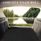 Adhesive Foam Roll Neoprene Sponge Foam Sheet Roll Closed Cell Insulation Closed Cell Foam Sheet Soundproof Foam Padding (Black, 12x59x1/2 Inches)