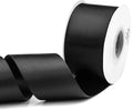 Humphrey's Craft 2 Inch Black Double Faced Satin Ribbon - 20 Yards for Gifts Wrapping DIY Bows Wedding Bouquet Cutting Ceremony Decoration Christmas Tree.
