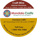Mandala Crafts 18 Gauge Anodized Aluminum Craft Wire for Jewelry Making - 100 FT Colored Flexible Hot Pink Wire - Bendable for Bonsai Armature Crafting Sculpting