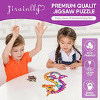 Wooden Puzzles for Adult and Kids, 100 Pieces Ocean Puzzle, Unique Shaped Seahorse Wooden Preschool Puzzle, Toddler Wooden Puzzle Toy Gift for Family and Friends, Suitable for Family Games