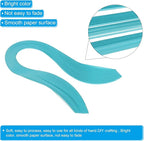PATIKIL Quilling Strips Paper 600pcs 1.5mm 39cm Origami Paper Quilling Kits for Art DIY Hand Craft Christmas, Turquoise Blue