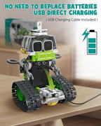 5in1 STEM AI Robot Toys Building Set, 478Pcs APP & Remote Control Engineering Erector Blocks for Kids Age 6-8, Coding Interactive Educational Christmas Birthday Gift for 10-12 Year Boys & Girls