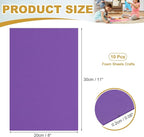 uxcell 10 Pcs Dark Purple EVA A4 Foam Sheets Crafts, 12 x 8 Inch Foam Paper for DIY Crafts Project Classroom Scrapbook Art Cards Home Office Decoration (2mm Thick)