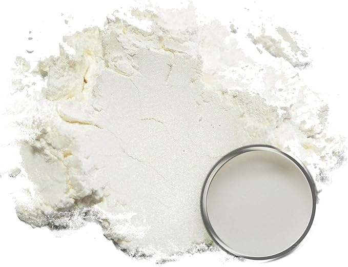 Eye Candy Pigments Premium White Mica Powder - Shide (50gr) - for Epoxy, Resin, Soap, Paint, Woodworking, Acrylic Pouring, Bath Bombs, Fishing Lures - DIY Arts and Crafts Additive