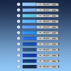 Blue Acrylic Paint Pens,12 Color Paint Pens Markers,Brush Tip Paint Pens for Rock Painting Wood Glass Ceramic Canvas Stone DIY Crafts Making Art Supplies