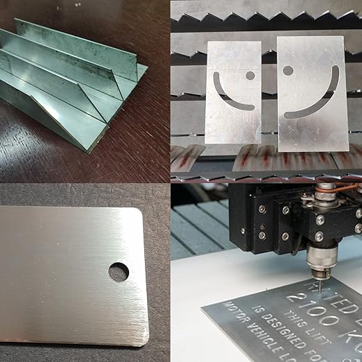 6061 T651 Aluminum Sheet Metal 12" x 12" x 0.04"(1mm) Flat Plain Thin Aluminum Sheet Plate Covered with Protective Film, Heat Treatable Rectangle Aluminum Metal Plate for Crafting, Industrial
