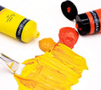 Artecho Gold Acrylic Paint, Gold Paint (120ml / 4.05oz) Tubes, Art Craft Paints for Canvas, Rock, Stone, Wood, Fabric, Art Supplies