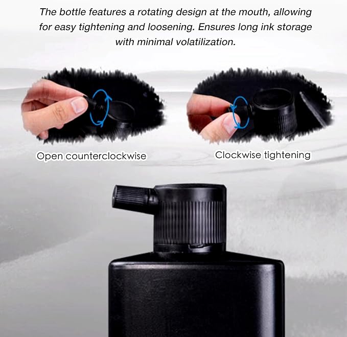 250 ML/8.8 OZ Calligraphy and Sumi Liquid Ink - Versatile Elegance for Chinese Traditional Art Works and Japanese Brush Art