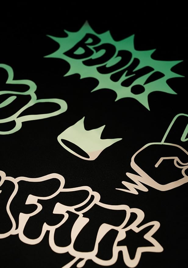 QuuCut Heat Transfer Vinyl Bundle: 12 Pack 12" x 10" Sheets, Reflective Silver, Rainbow and Glow in The Dark, Iron on Vinyl for T-Shirts, Cricut & Silhouette - Easy to Cut & Weed