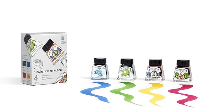 Winsor & Newton Drawing Ink, 14ml Bottle, Liquid Indian Ink