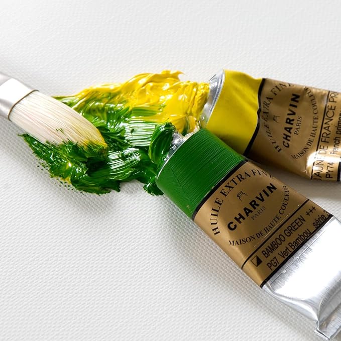 Charvin Extra Fine Oil Paint, Phthalo Cyan 60 mL - Triple-Milled, Rich Texture, Poppy Oil-Based, Light-Fast, Handmade, Archival Quality