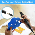 Foam Cutter, 10CM Styrofoam Cutter pen with Power Light, 100-240v / 15w Foam Cutter Electric Styrofoam Cutting Tool for Handcraft
