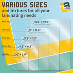 Thermal Laminating Pouches, 9 x 11.5 Inches, 5 Mil Thick, 20 Pack of Glossy Lamination Pouches, Fitted for Letter Size Laminating Sheets 8.5 x 11
