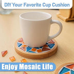 Mosaic Crystal Grout, Mosaics Tile Tools, Mosaic Tile Accessories – Essential for Handmade Grouting and Perfect for DIY Craft Projects (White, 8.8oz)