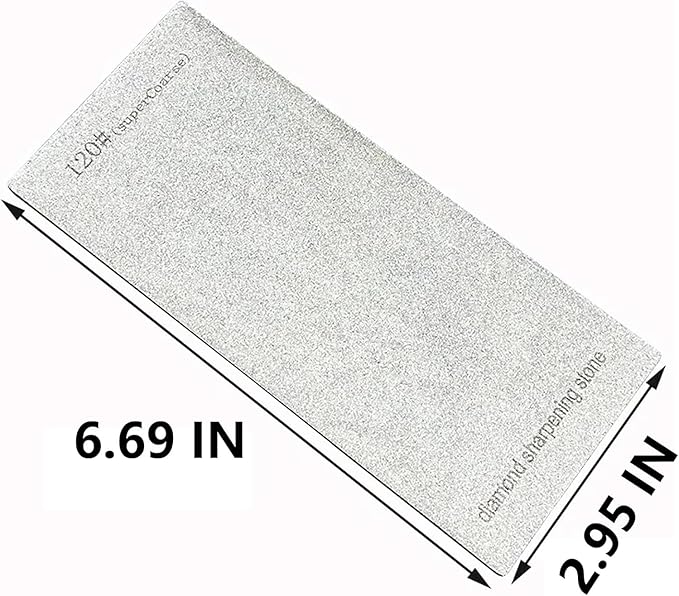 5 Pieces Diamond Sharpening Stone, Diamond Knife Sharpener Plate, Honing Whetstone for Kitchen, Sharpening Dull, Blunt or Tired Edges for Knives and Chisels