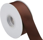 ITIsparkle 11/2" Inch Grosgrain Ribbon 25 Yards-Roll Set for Gift Wrapping Cake Decoration Party Favor Hair Braids Hair Bow Baby Shower Decoration Floral Arrangement Craft Supplies, Brown Ribbon