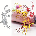 Metal Cutting Dies DIY Embossing Stencil Template Scrapbooking Card Making Mold Photo Album Arts Crafts Tools (Star Ribbon-5.6x12.7cm)