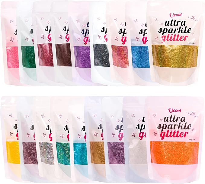 100g/3.5oz Pack Iridescent Rainbow Fine Glitter for DIY Craft, Epoxy Resin, Tumblers, Candle Making, Festival Decoration, Makeup, Body, Eye, Nail Art (Iridescent Orange)