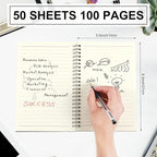 Yahenda 180 Pcs Spiral Notebook Bulk A5 Journal Lined 8.3'' x 5.5'' Writing Composition Paper Small Notepad Subject Notebook for Students Office Business Back to School Supplies (Black)