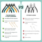 The Beadsmith One Step Loopers Combo Pack – Includes 1.5 mm, 2.25 mm & 3 mm Looper Pliers, Use With 18-26g Craft Wire, 3 pc