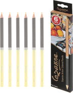 Creative Mark Cezanne Premium Colored Pencils Cream 6 Pack - Highly-Pigmented Drawing Pencils - Coloring Pencils for Drawing, Blending, Coloring, and More