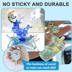 JDiction UV Resin, 300g High Gloss UV Resin Clear Solar Cure Sunlight Activated Glue Hard UV Resin Kit for Jewelry Making, Casting and Coating, DIY Crafts, Resin Art Supplies